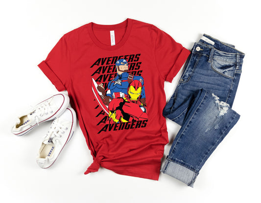 Avengers Captain America Superhero T-Shirt, Marvel Shirts