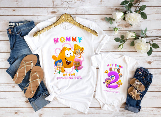 Bubble Guppies Birthday Family Matching Shirts