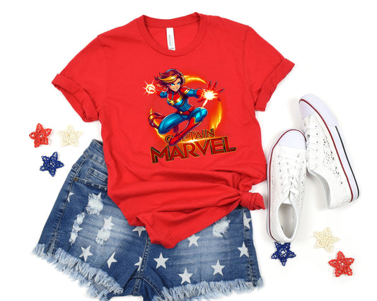 Captain Marvel t-shirt, Avengers Marvel Patriotic Shirt