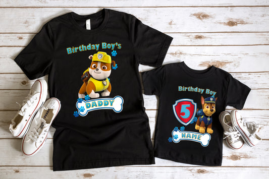 Paw Patrol Birthday Family Matching Shirts