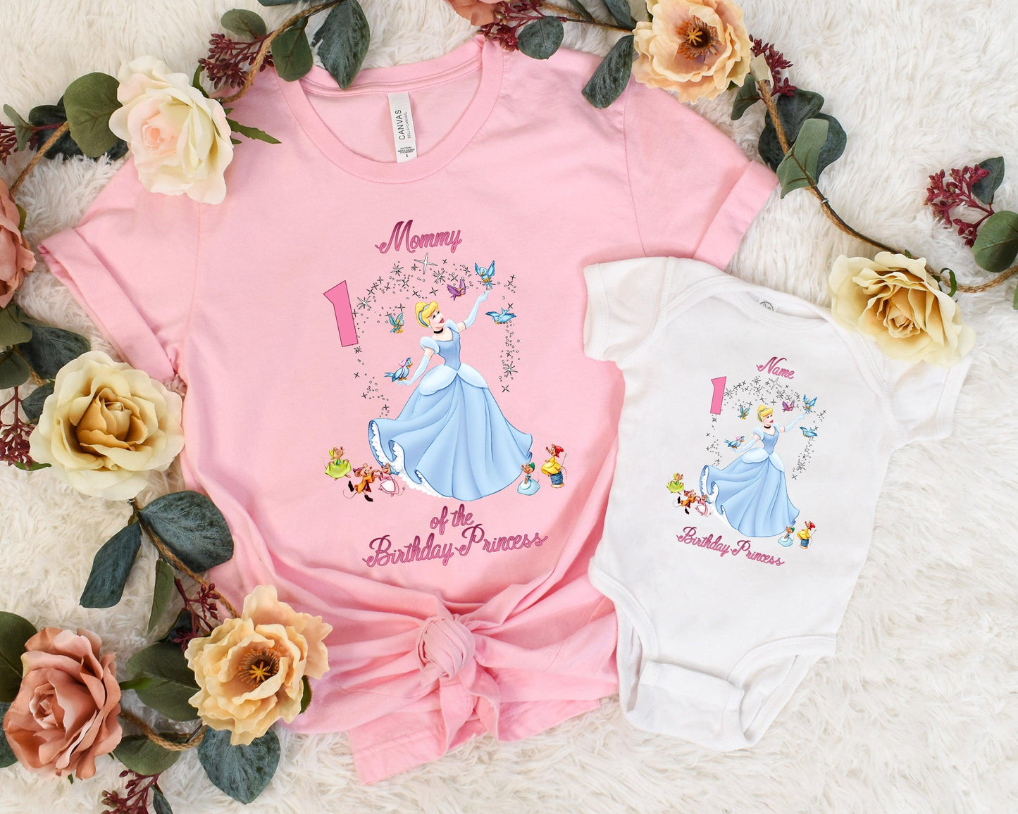 Disney Princess Birthday Family Shirt