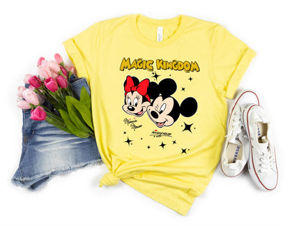 Magic Kingdom trip Mickey and Minnie Mouse matching family T-shirt