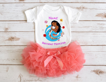 Prinzessin Moana Disney-inspiriertes Geburtstags-Familienshirt