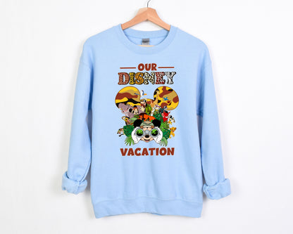 Disney Safari Animal Kingdom Family Sweatshirt, Wild Magic Trip Matching Tops