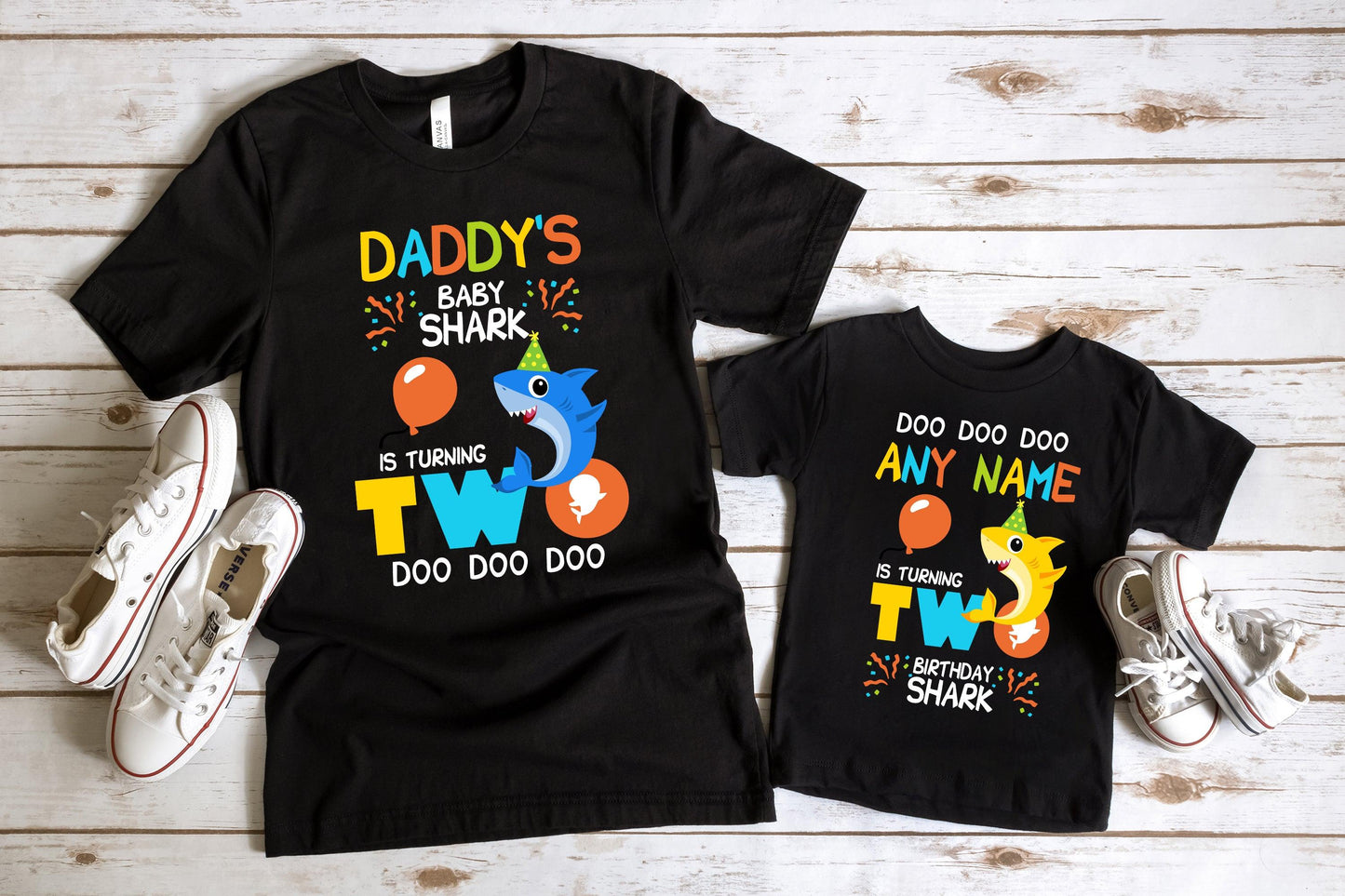 Custom Baby Shark Birthday Matching Shirts