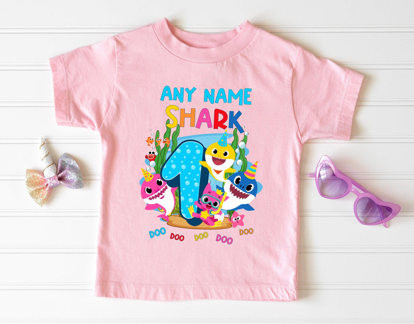 Baby Shark Birthday Family Matching Shirts