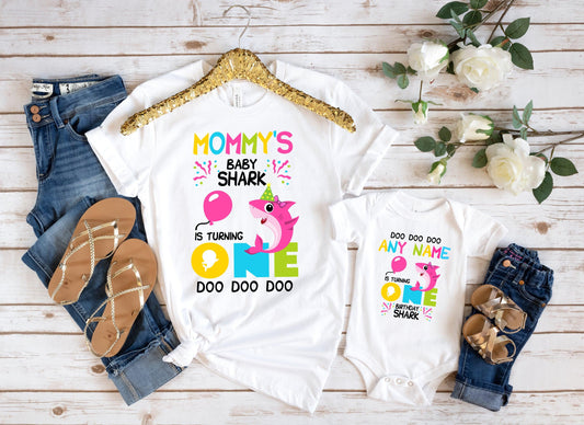 Custom Baby Shark Birthday Matching Shirts