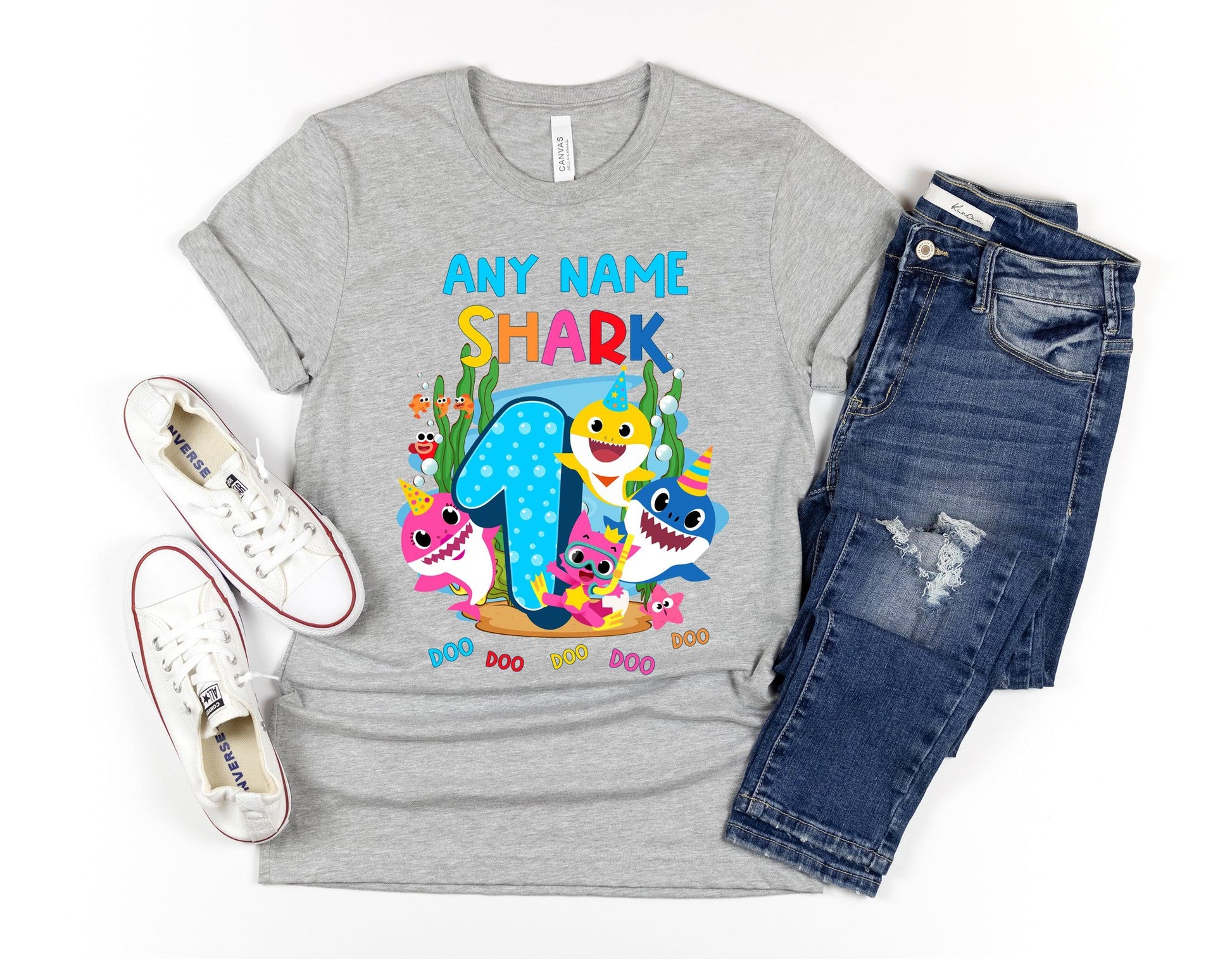 Baby Shark Birthday Family Matching Shirts