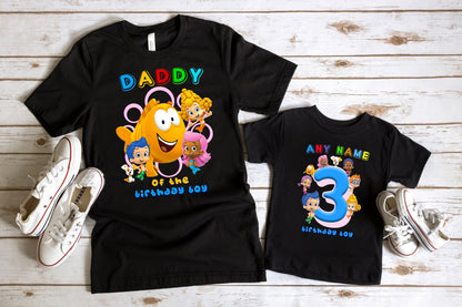 Bubble Guppies Birthday Family Matching Shirts