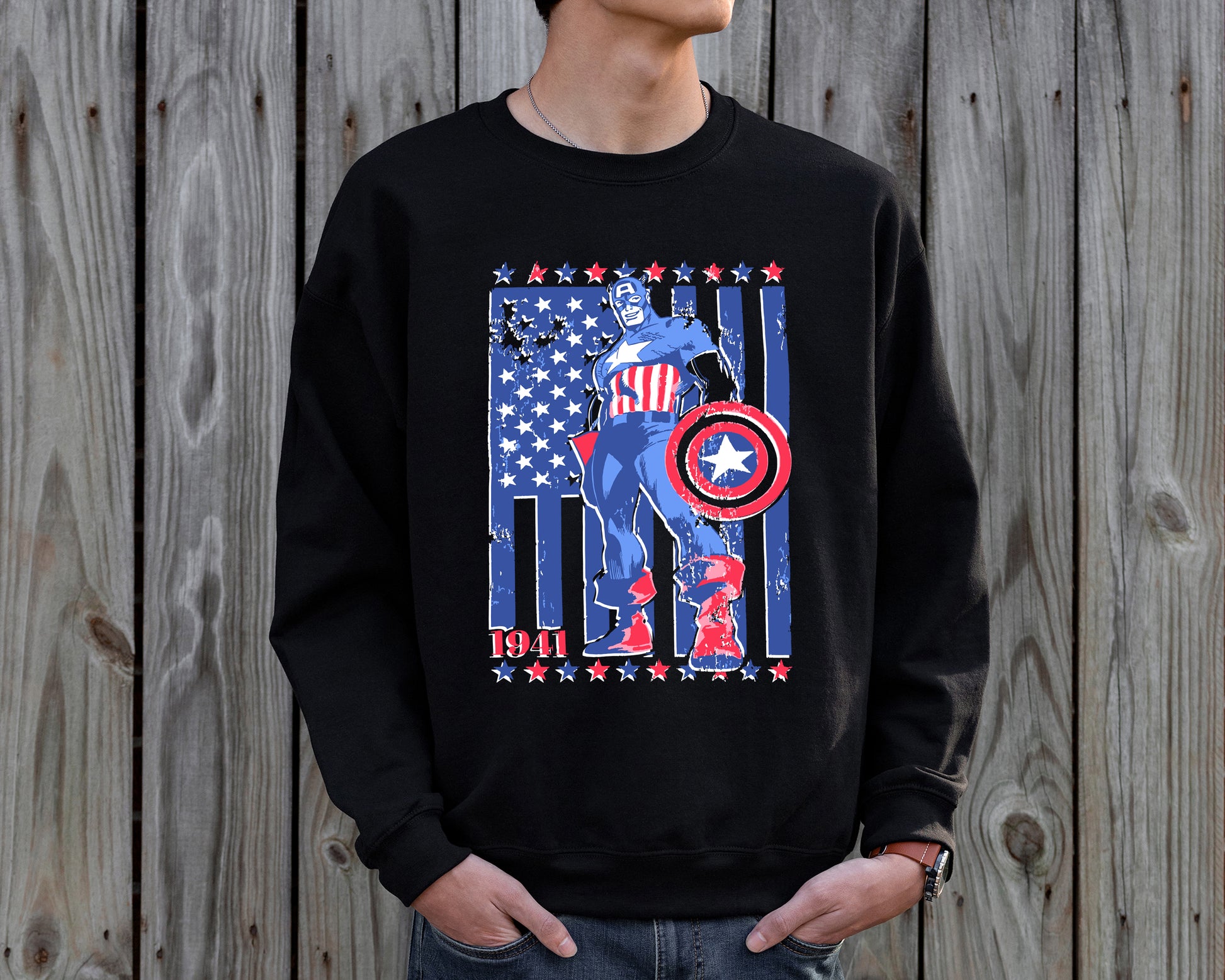 Vintage Captain America Sweatshirt