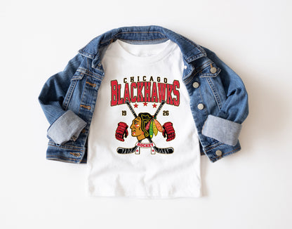 Vintage Chicago Blackhawks Big Logo American Hockey Shirt