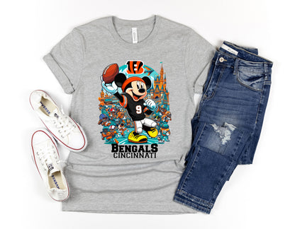 NFL Cincinnati Bengals Mickey Mouse Shirt