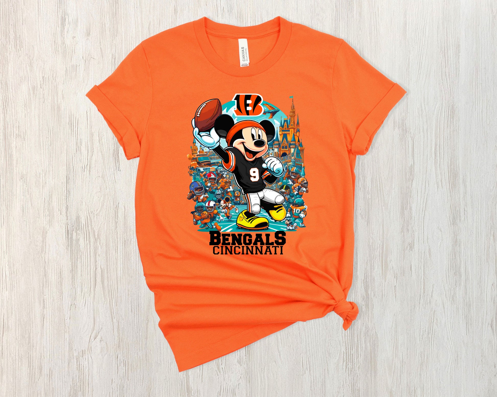 NFL Cincinnati Bengals Mickey Mouse Shirt