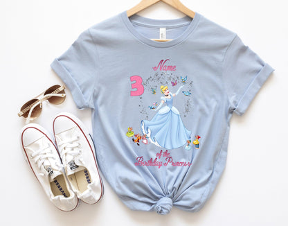 Disney Princess Birthday Family Shirt