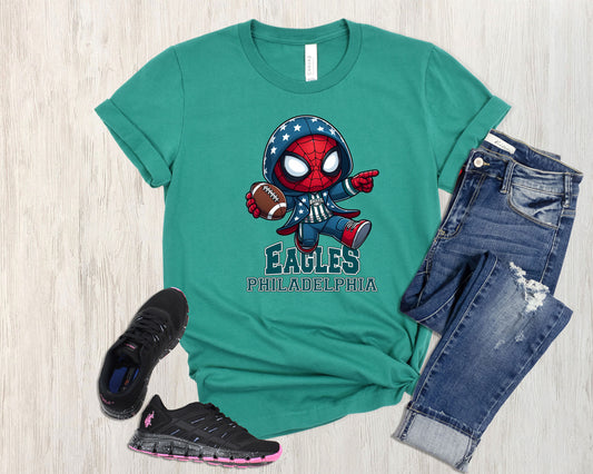 Philadelphia Eagles Spider-man football Shirt, Marvel Sport T-shirts