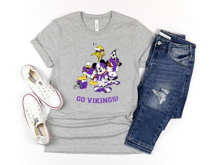 Minnesota Vikings Disney football Shirt, Mickey Sport T-shirt