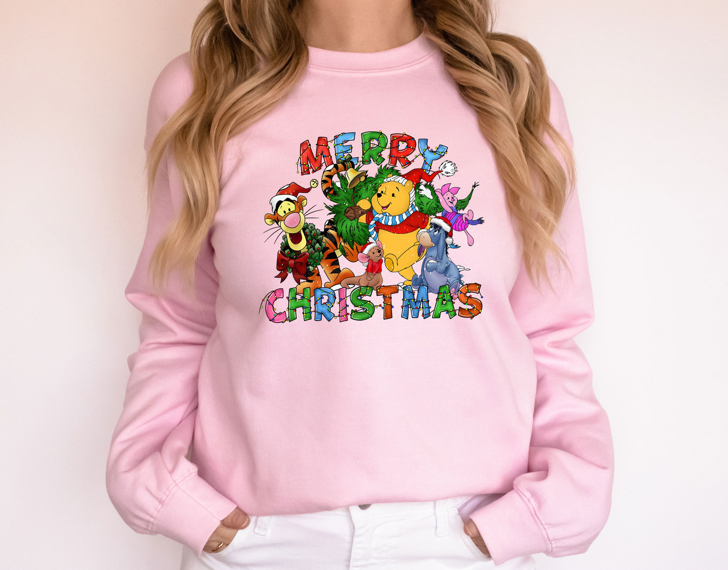 Winnie The Pooh Disneyland Christmas Vacation Family Sweatshirt