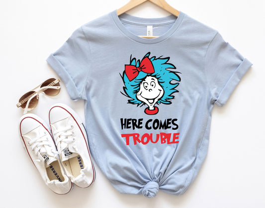 Here Comes Trouble Tee - Dr Seuss Shirt