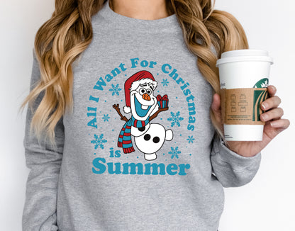 Cute Olaf Disney Frozen Sweatshirt