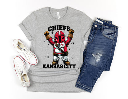 Kansas City Chiefs The Mandalorian football Shirt - Star Wars T-shirt