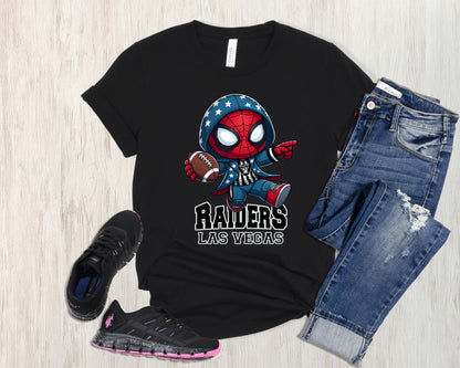 Las Vegas Raiders Spider-man football Shirt, Marvel Sport T-shirts