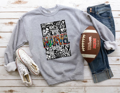 Marvel Logo-Inspired Superhero Party Sweatshirt