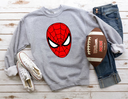 Cute Spider-man Face Marvel-Inspired Sweatshirt