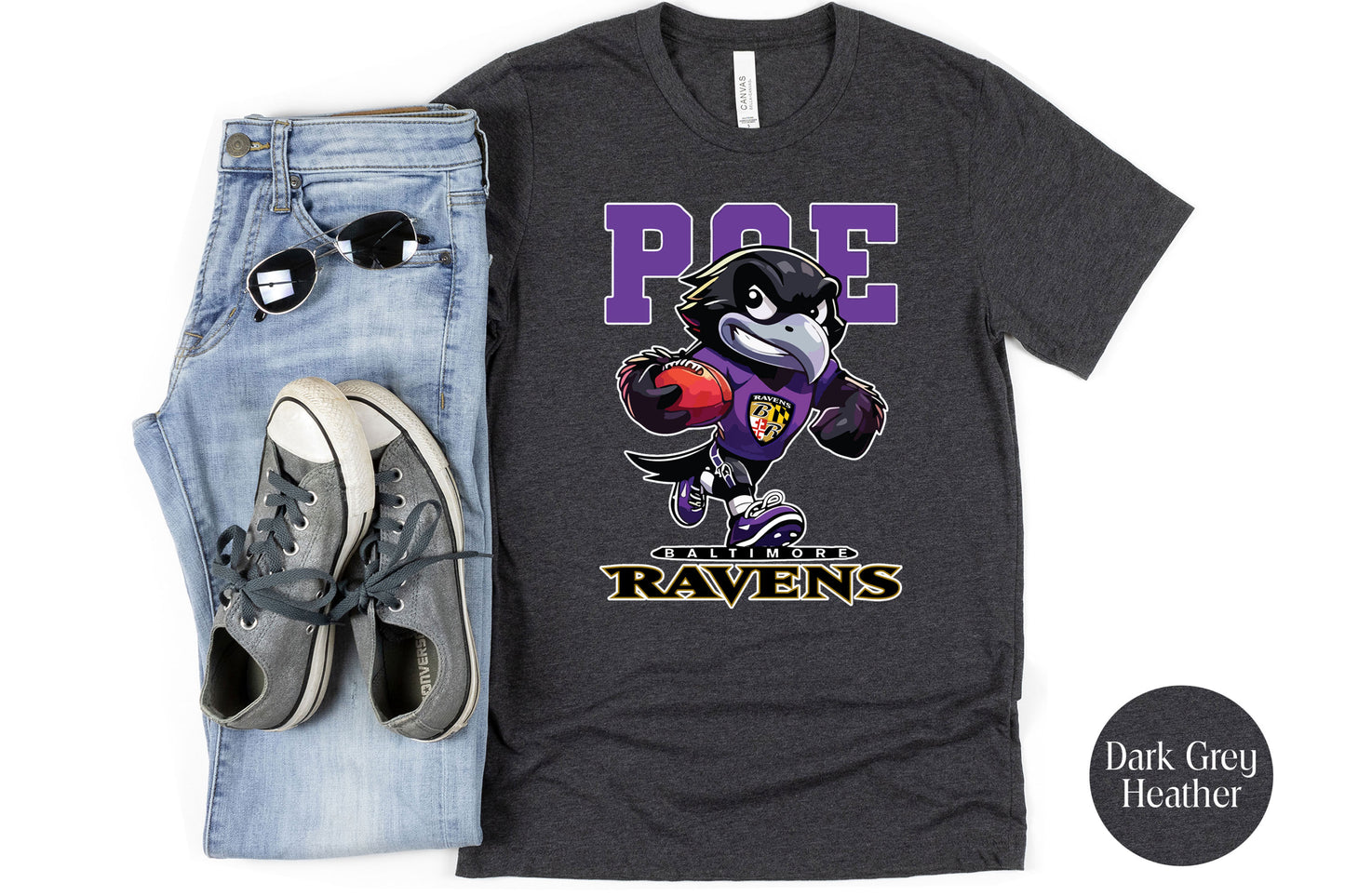 Baltimore Ravens Big Logo American football Shirt, Sport T-shirt