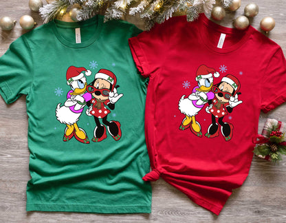 Minnie Mouse & Daisy Christmas Party Tee