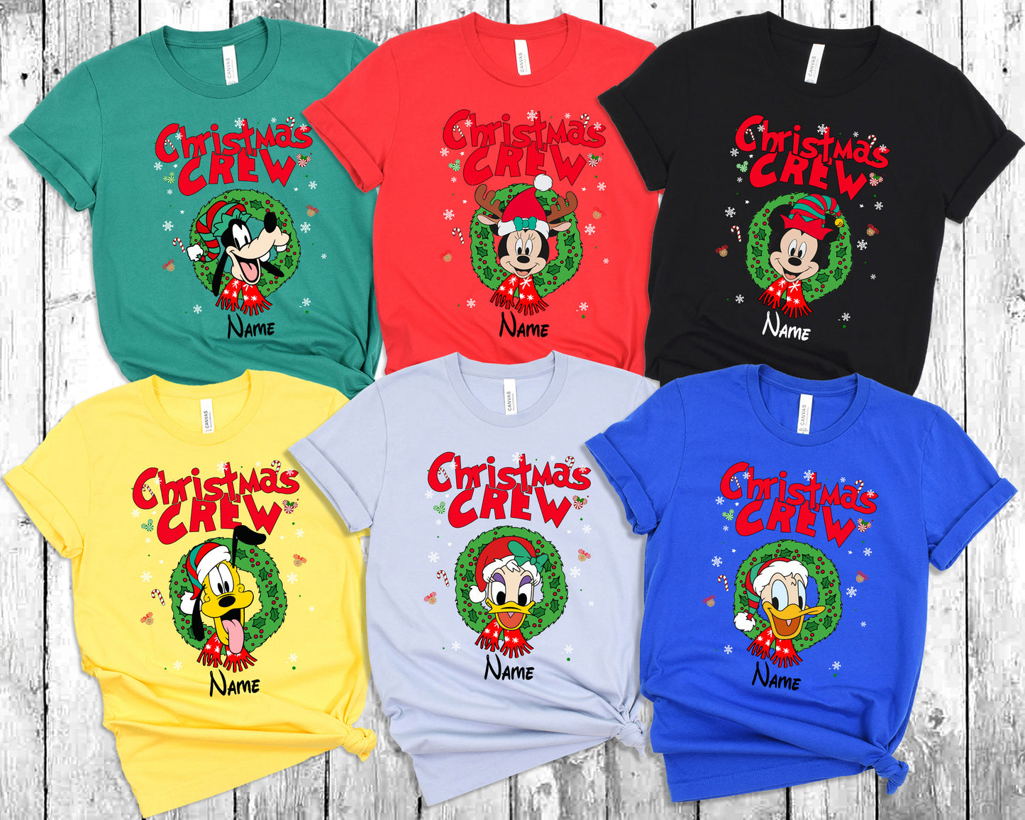 Mickey & Friends Festive Disney Family Tee Set