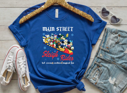 Main Street Sleigh Rides Christmas Shirt