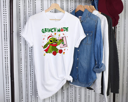 Grinch Mode ON Disneyland vacation family t-shirt