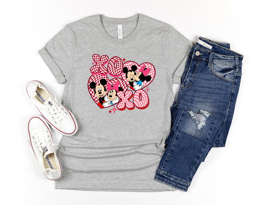 XOXO Mickey and Minnie Couple T-shirt