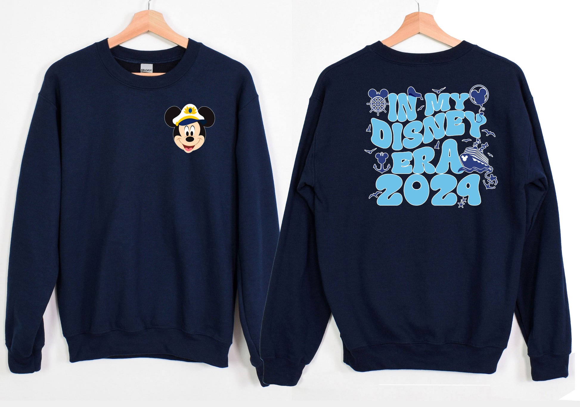 Cute Mickey & Minnie Two sides Cruise Family Matching Sweatshirts