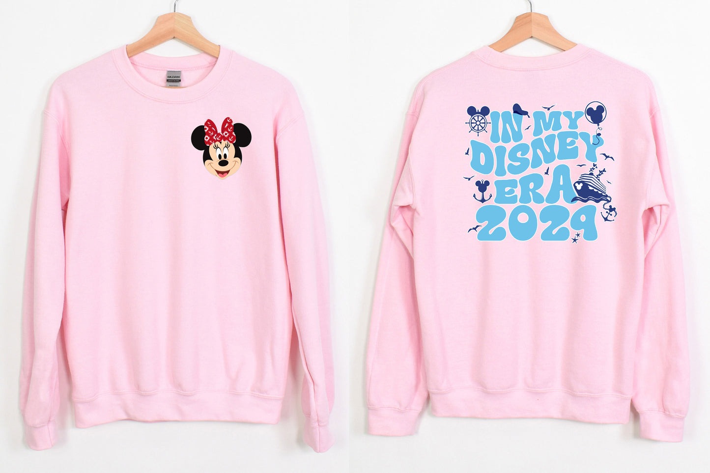 Cute Mickey & Minnie Two sides Cruise Family Matching Sweatshirts