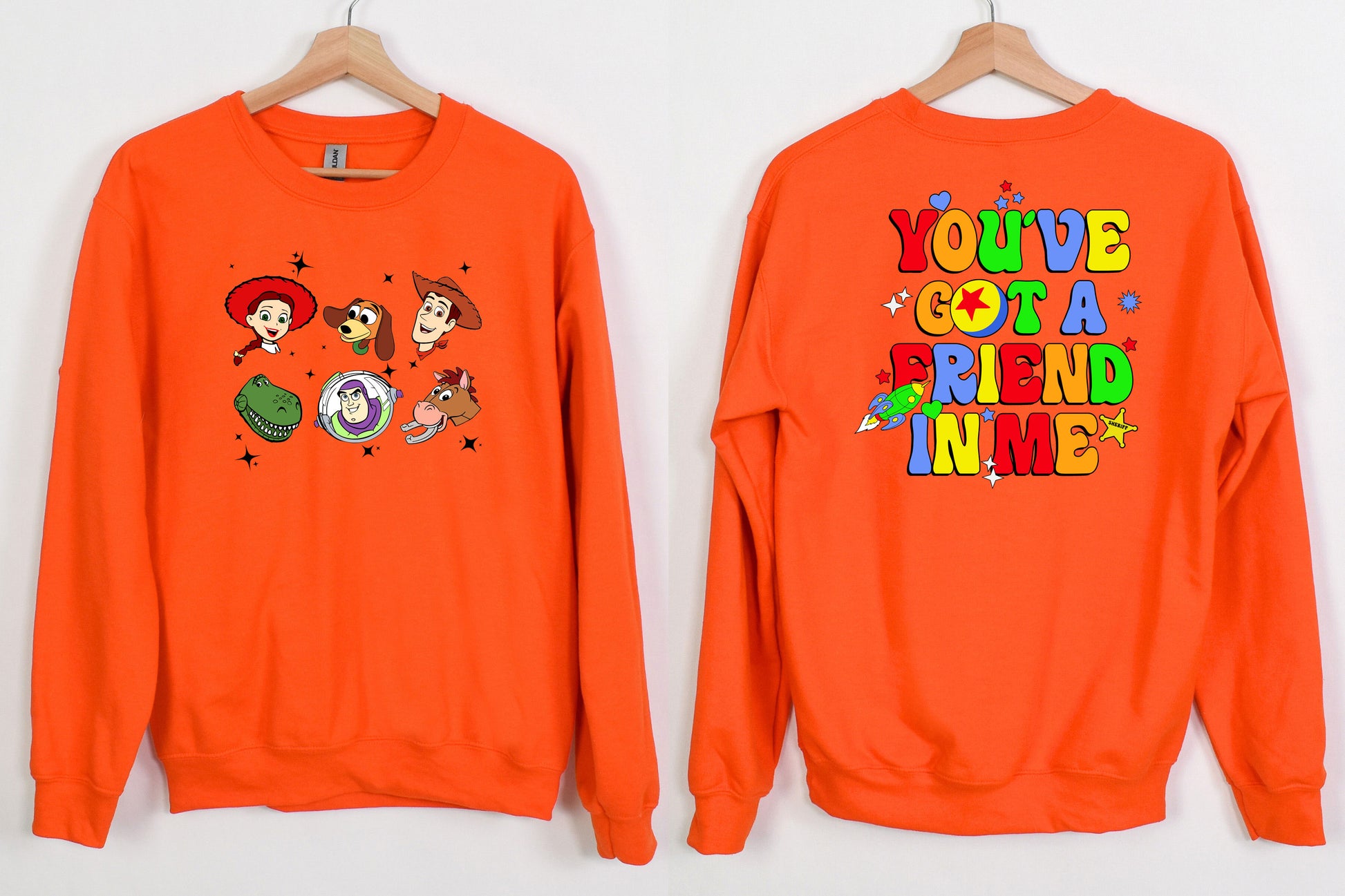 Disney Toy Story You've Got A Friend In Me Two Sided Sweatshirt