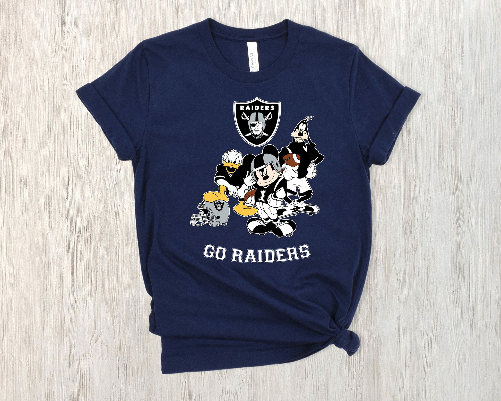 Las Vegas Raiders Disney Football Shirt