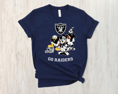 Las Vegas Raiders Disney Football Shirt