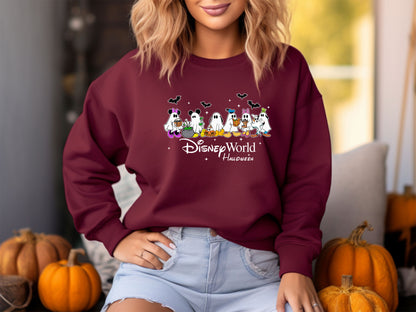 Mickey & Friends Ghost Mode Halloween Sweatshirt