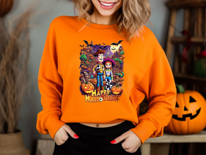 Disney Toy Story Halloween Vacation Family Tops, Woody & Jessie Sweatshirt for Halloween Adventures at Disney World