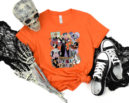 Villains The Evil Tour Tee-Disney Evil Princess Halloween Shirt