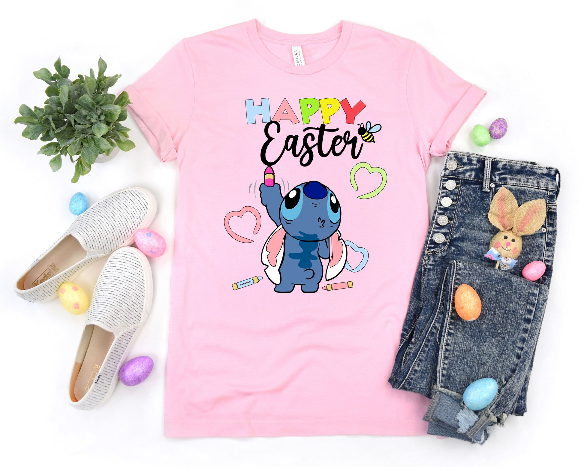 Cute Stitch Easter T Shirts