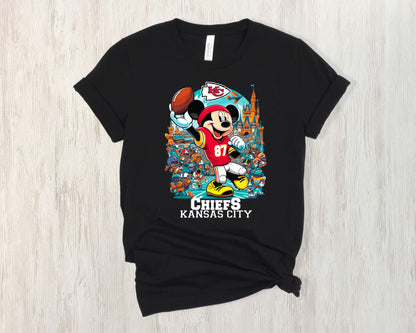 NFL Kansas City Chiefs Mickey Mouse Shirt