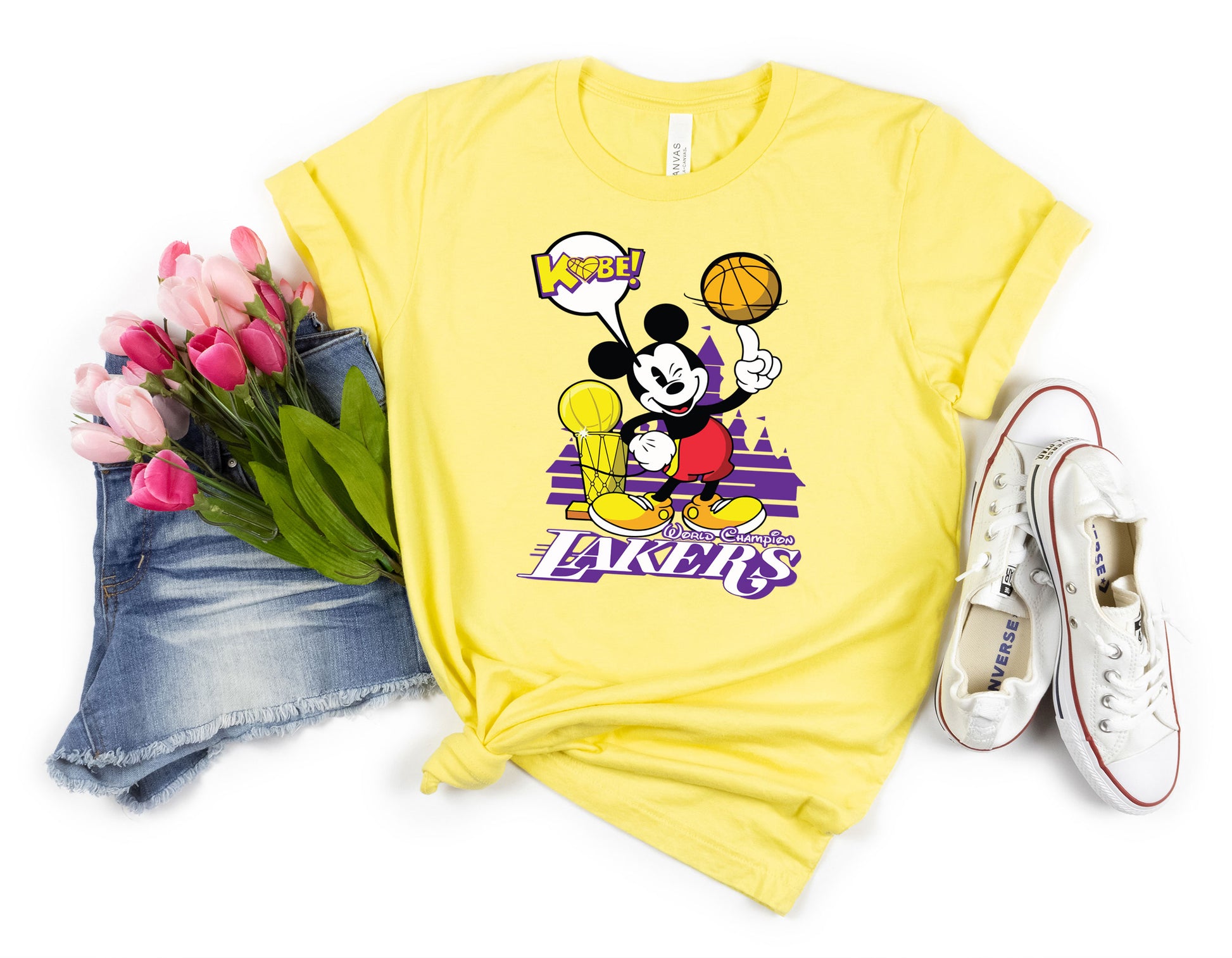 Mickey Mouse LA Lakers Champions Shirt