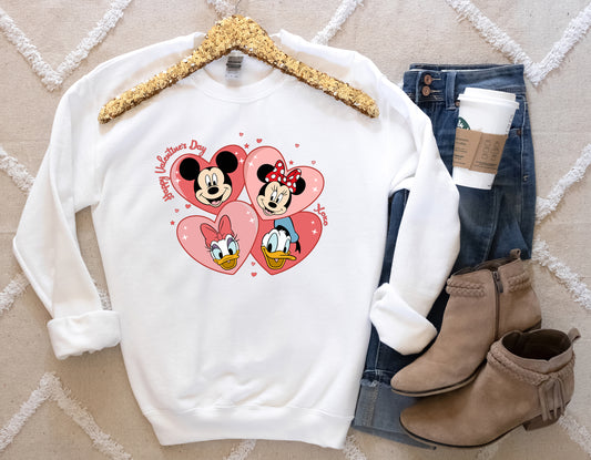 Mickey and Minnie St. Valentine's Day Sweatshirt