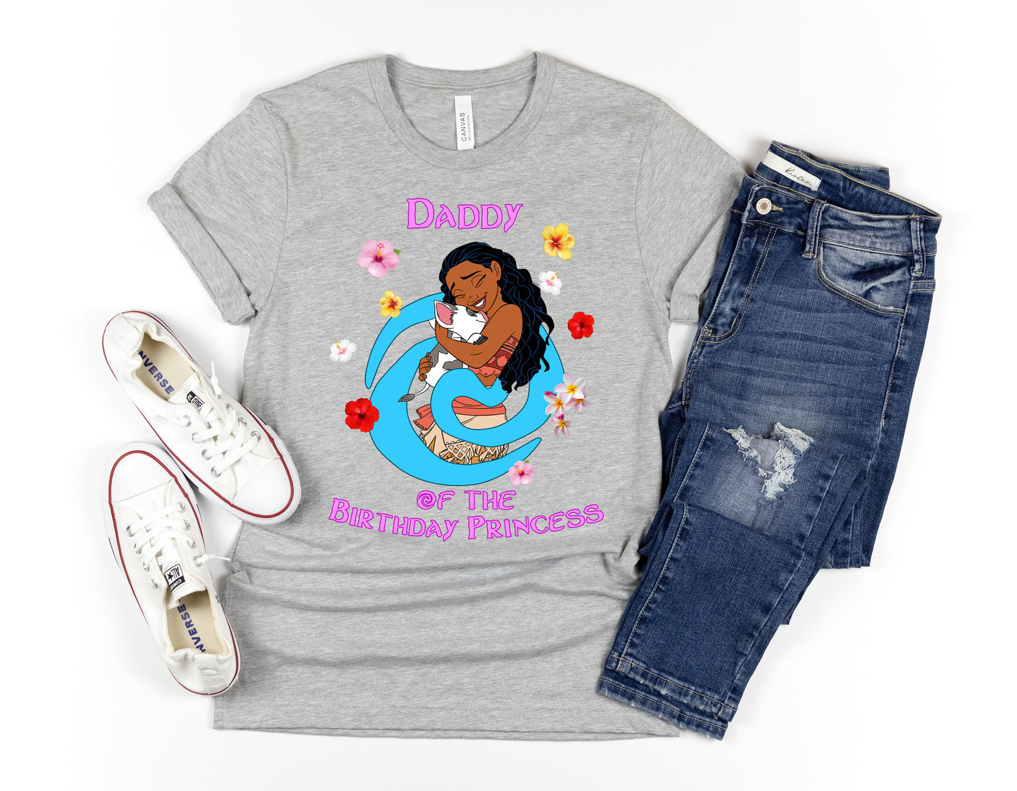 Prinzessin Moana Disney-inspiriertes Geburtstags-Familienshirt