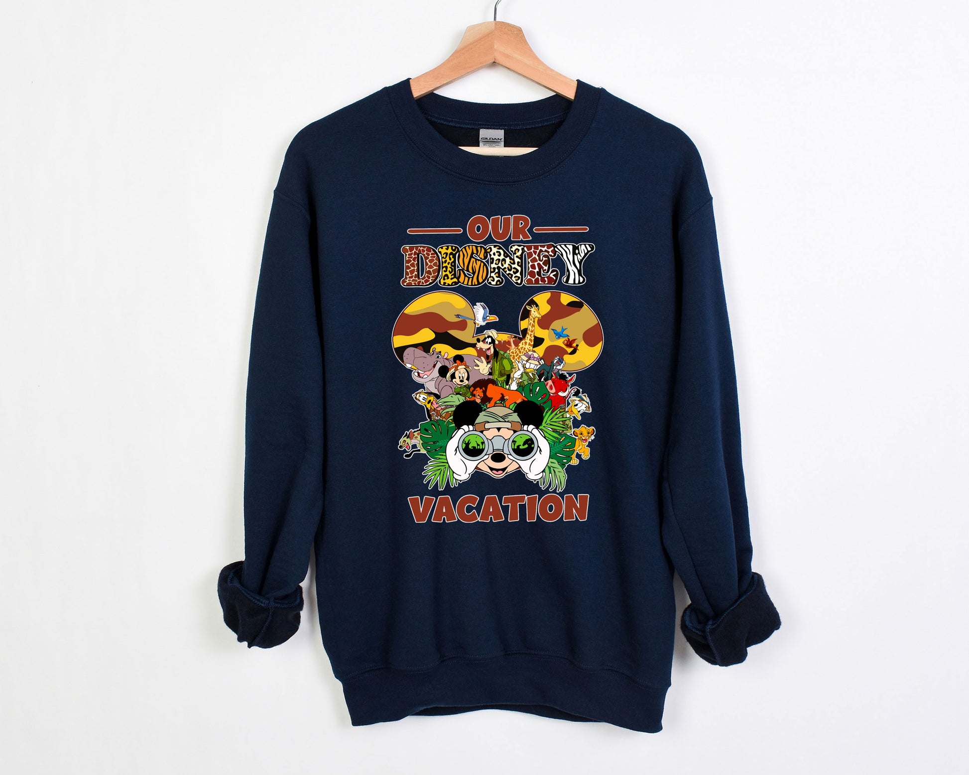 Disney Safari Animal Kingdom Family Sweatshirt, Wild Magic Trip Matching Tops