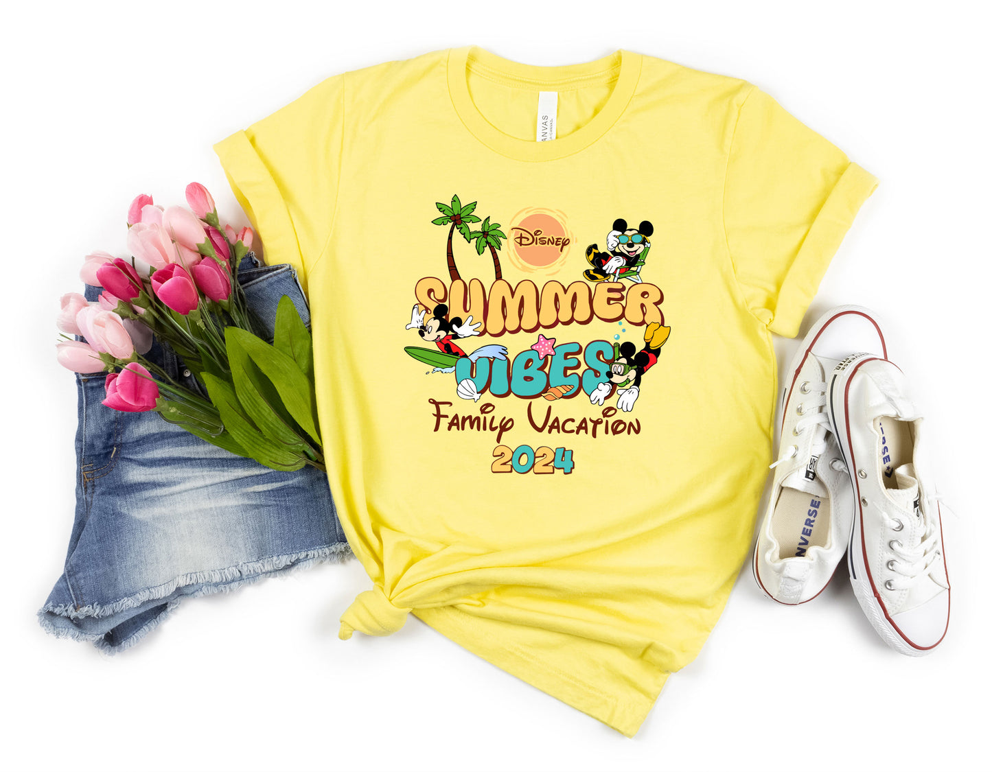 Disney Summer Vibes Family Vacation Shirt