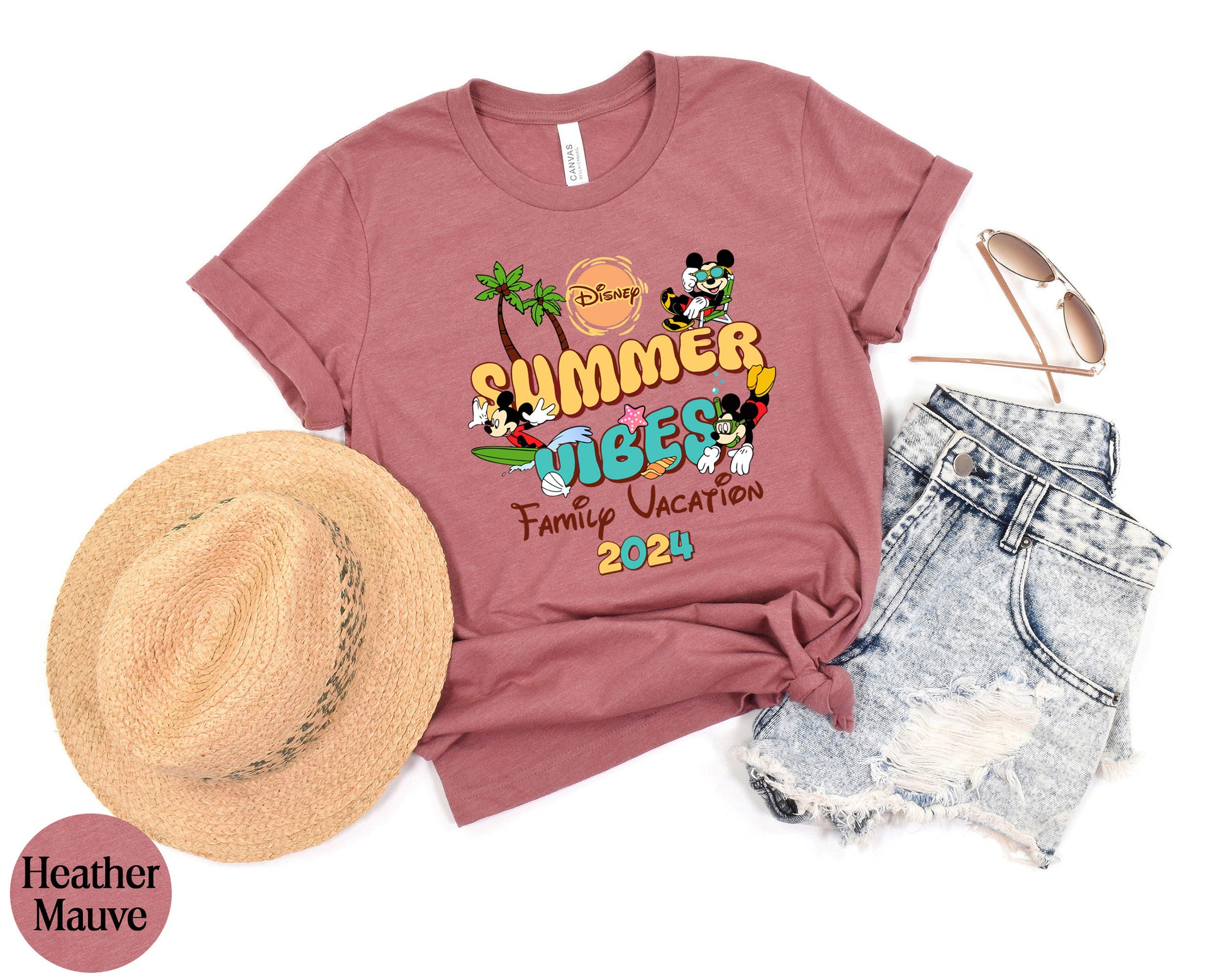 Disney Summer Vibes Family Vacation Shirt