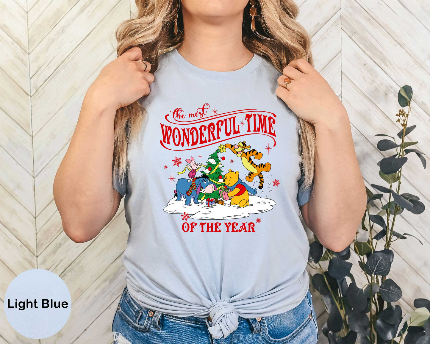 The Most Wonderful Time Of The Year Winnie The Pooh Christmas Shirt